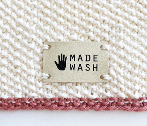 Handmade Handwash white suede