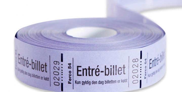 Pääsyliput numeroinnilla